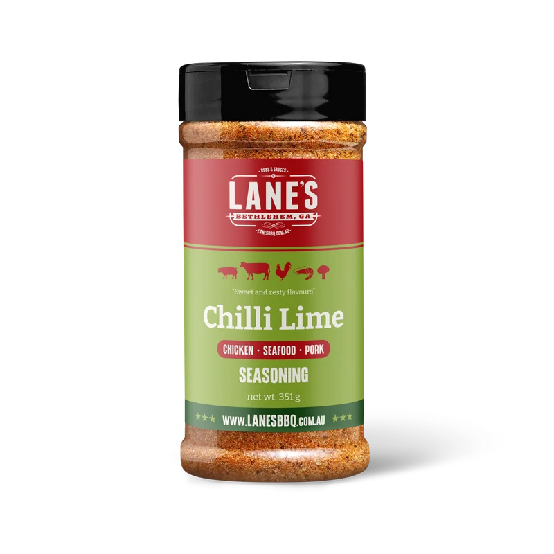 Lanes BBQ Seasoning - CHILLI LIME - Pitmaster 351g - - Mansfield Hunting & Fishing - Products to prepare for Corona Virus