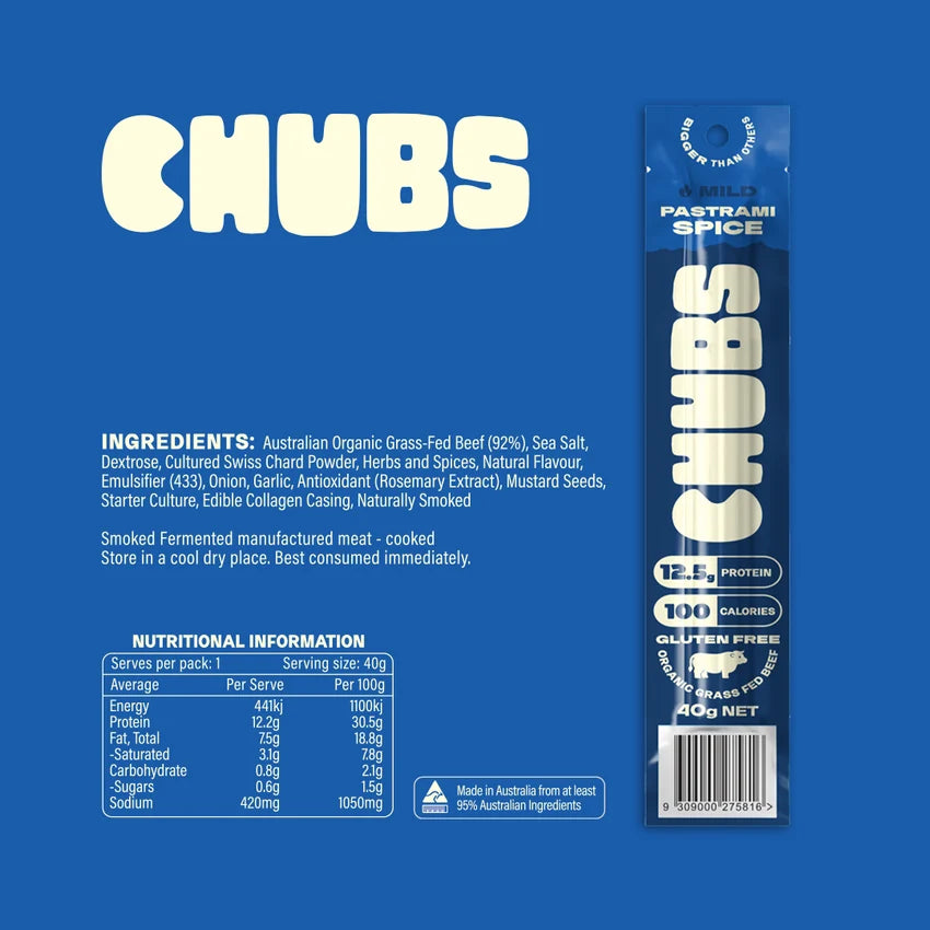 Offgrid Provisions - Chubs Pastrami Spice Beef Stick - - Mansfield Hunting & Fishing - Products to prepare for Corona Virus