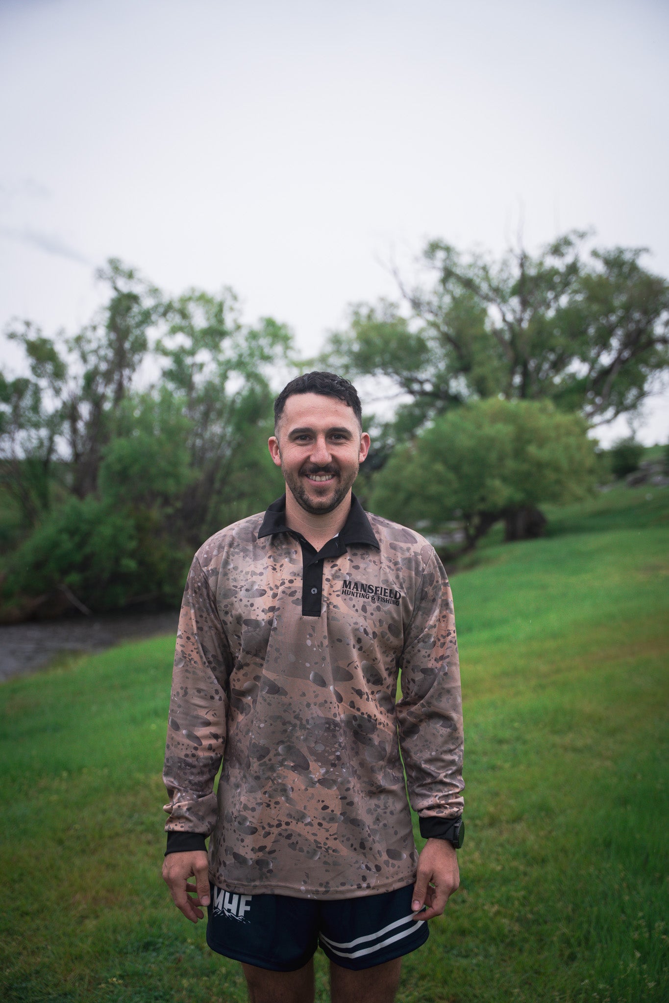 MHF Adults Cod Fishing Shirt UV 50+ - Tan - - Mansfield Hunting & Fishing - Products to prepare for Corona Virus