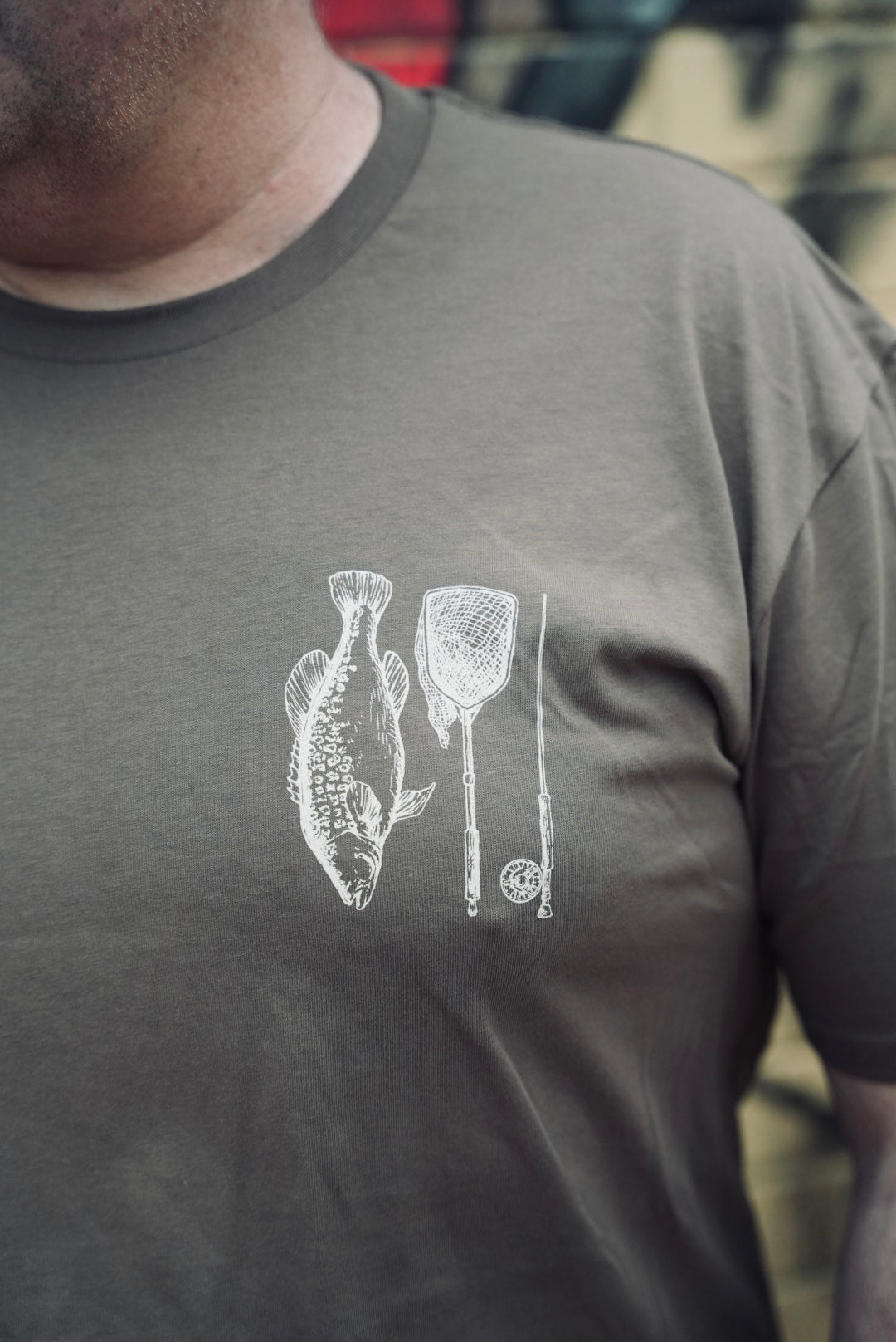 MHF Freshwater Tee - Walnut - - Mansfield Hunting & Fishing - Products to prepare for Corona Virus