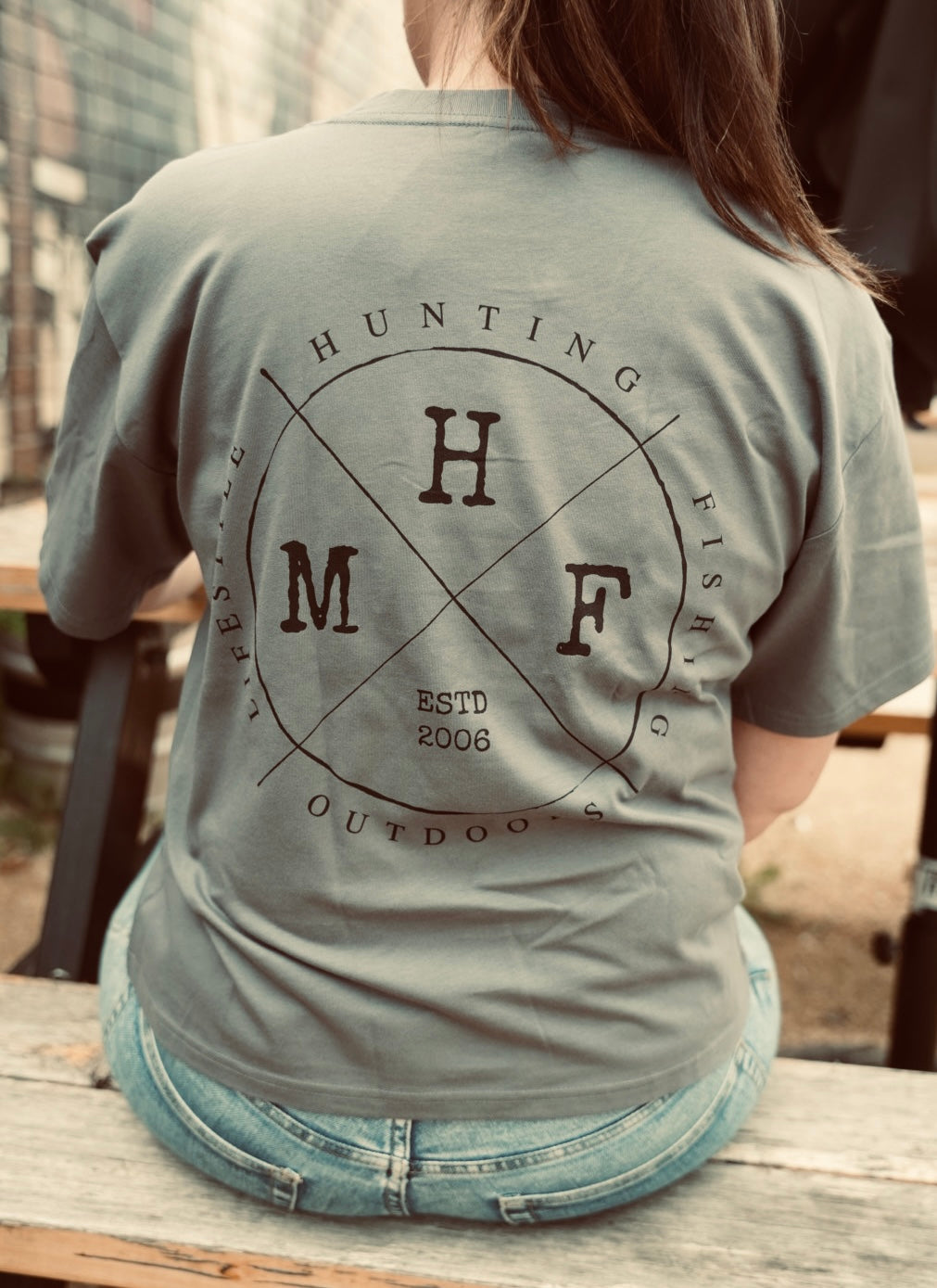 MHF Womens Lifestyle Box Tee - Shadow - - Mansfield Hunting & Fishing - Products to prepare for Corona Virus