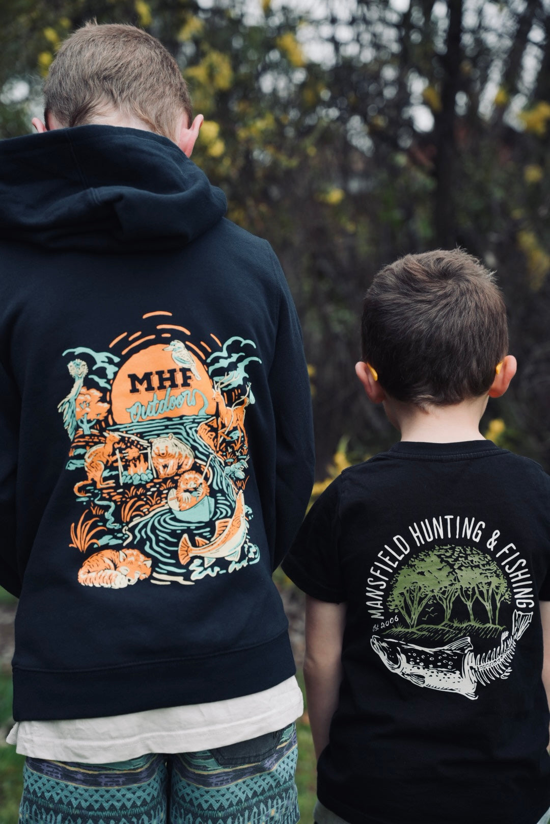 MHF Kids Skeleton Trout T-Shirt - - Mansfield Hunting & Fishing - Products to prepare for Corona Virus