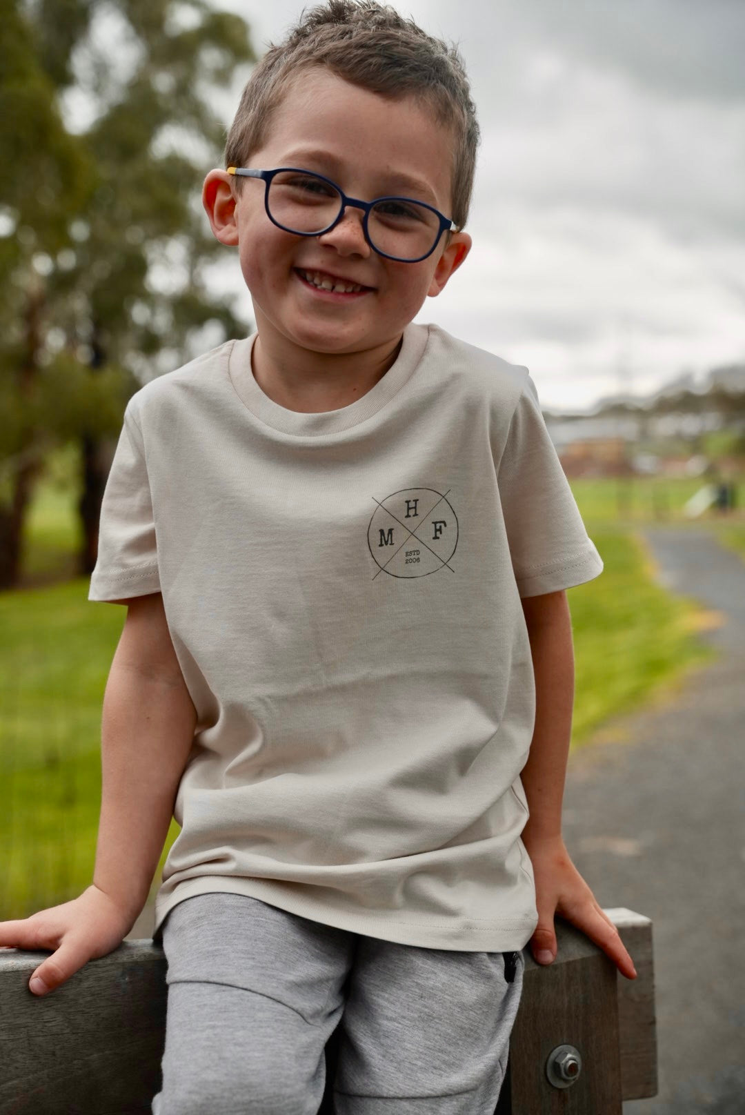 MHF Kids Lifestyle Tee - Bone - - Mansfield Hunting & Fishing - Products to prepare for Corona Virus