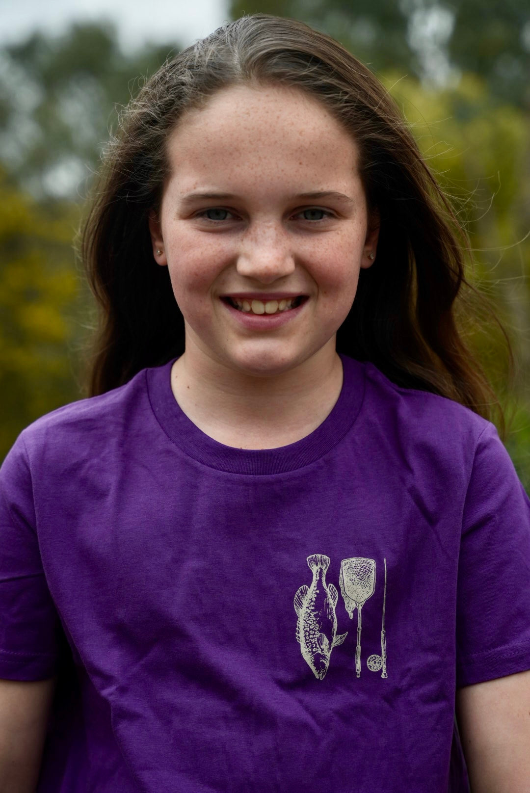 MHF Kids Freshwater Tee - Purple - - Mansfield Hunting & Fishing - Products to prepare for Corona Virus