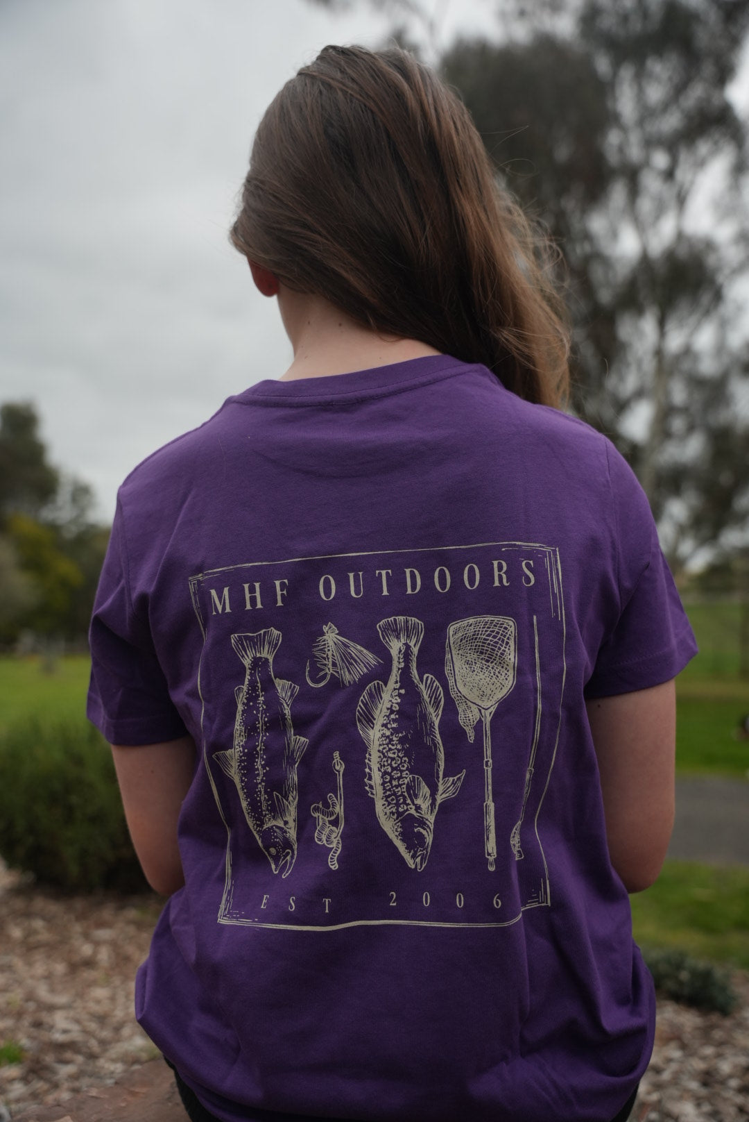 MHF Kids Freshwater Tee - Purple - - Mansfield Hunting & Fishing - Products to prepare for Corona Virus
