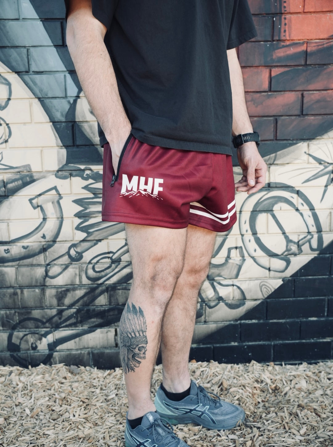MHF Mountain Footy Shorts - Side Zip Pockets - - Mansfield Hunting & Fishing - Products to prepare for Corona Virus