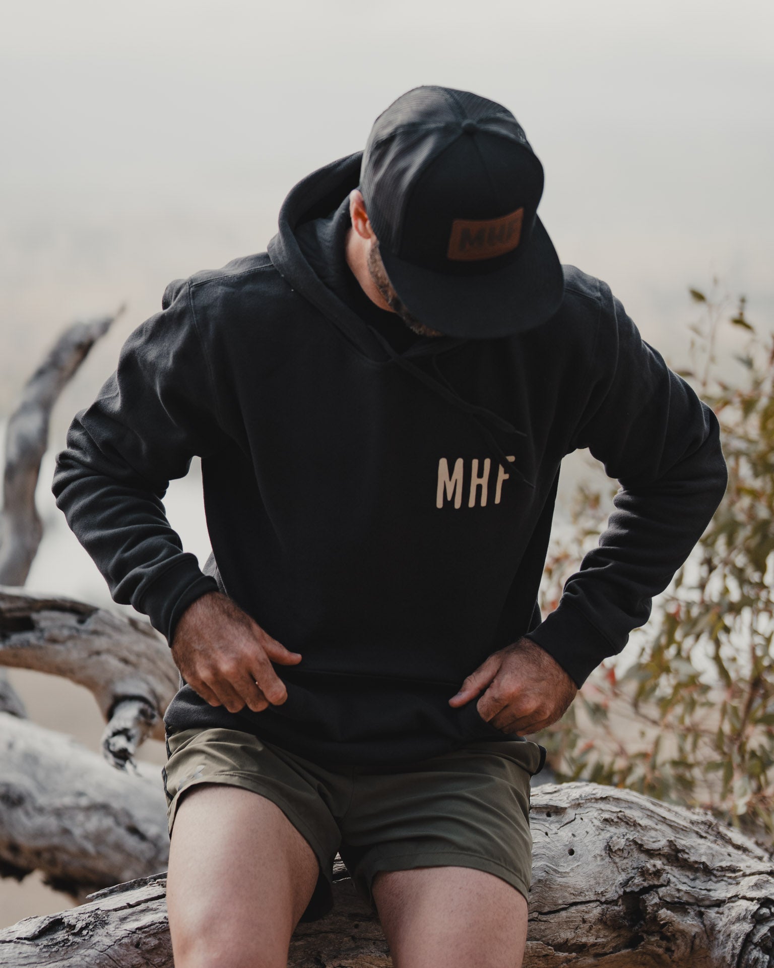 MHF Stamp Hoodie - Coal -  - Mansfield Hunting & Fishing - Products to prepare for Corona Virus