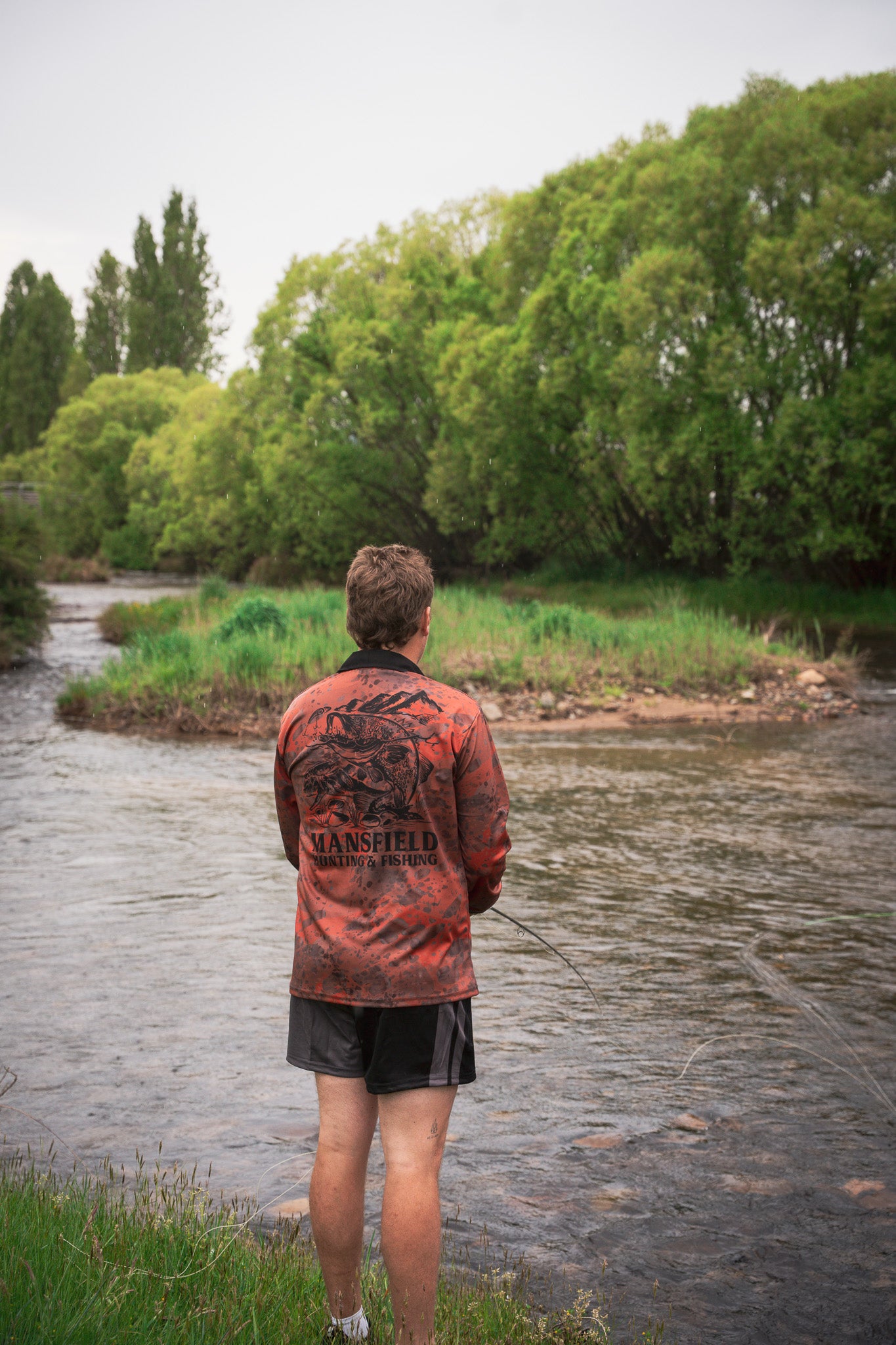 MHF Adults Cod Fishing Shirt UV 50+ - Orange - - Mansfield Hunting & Fishing - Products to prepare for Corona Virus