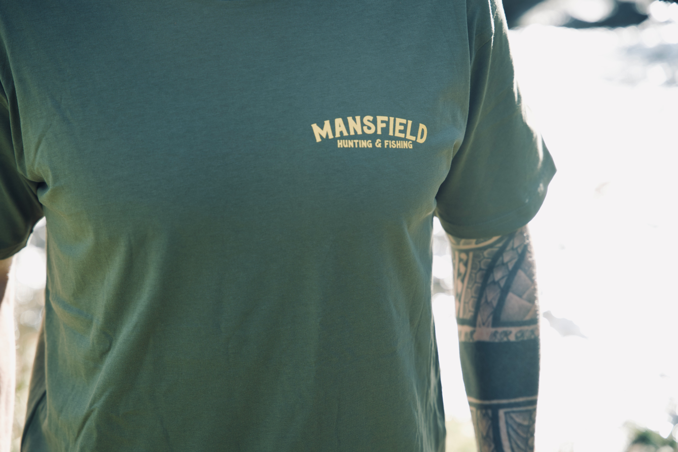 MHF Duck Dog T-Shirt - Limited Edition - Army Green - - Mansfield Hunting & Fishing - Products to prepare for Corona Virus