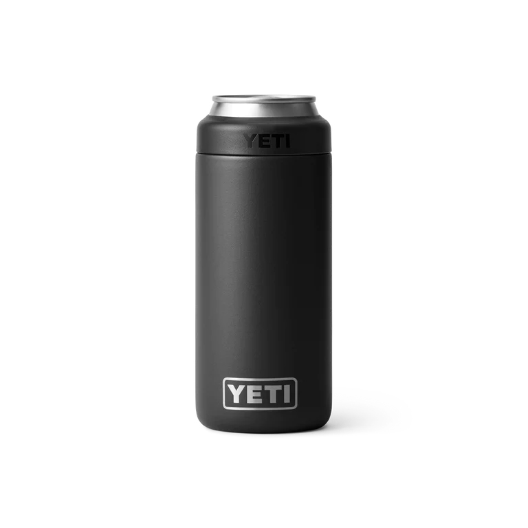 Yeti 355ml Slim Can Cooler - 355ML / BLACK - Mansfield Hunting & Fishing - Products to prepare for Corona Virus