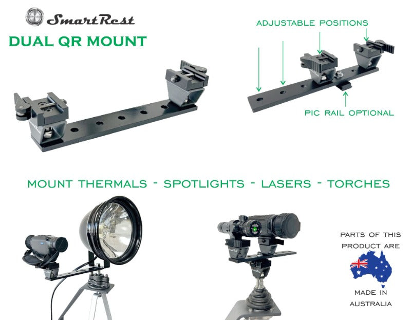 Smart Rest Dual QR Mount Plus 2 Pic Rails -  - Mansfield Hunting & Fishing - Products to prepare for Corona Virus