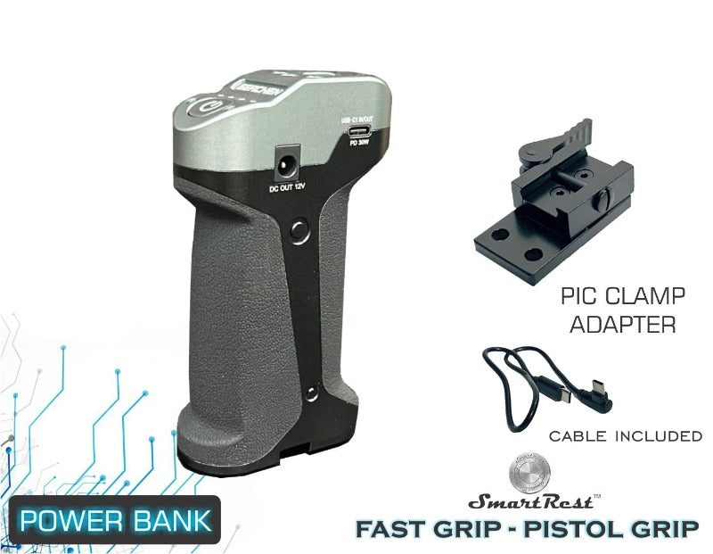 Smart Rest Fast Grip - Pistol Grip Powerbank