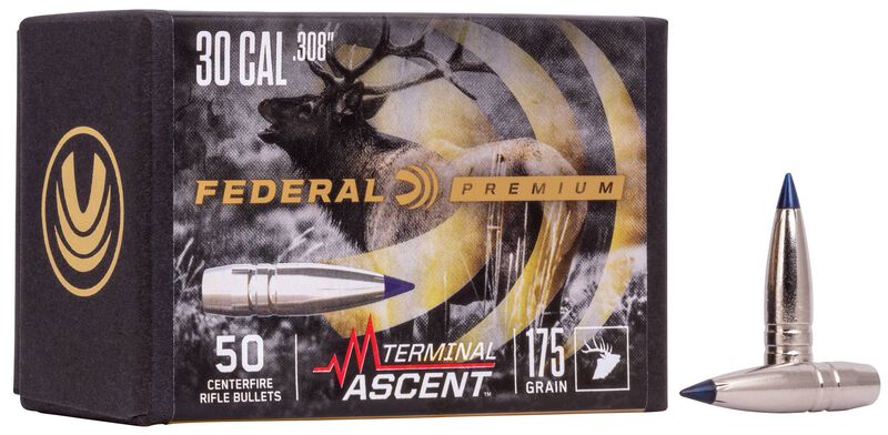 Federal 30 cal 175gr Terminal Ascent Projectiles - 50pk - - Mansfield Hunting & Fishing - Products to prepare for Corona Virus