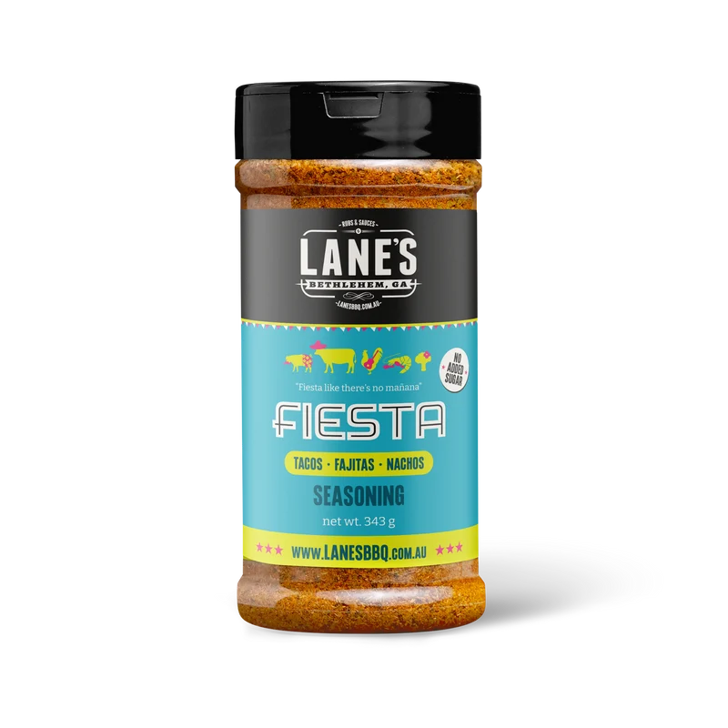 Lanes BBQ Seasoning - FIESTA - Pitmaster 343g - 340 GM - Mansfield Hunting & Fishing - Products to prepare for Corona Virus