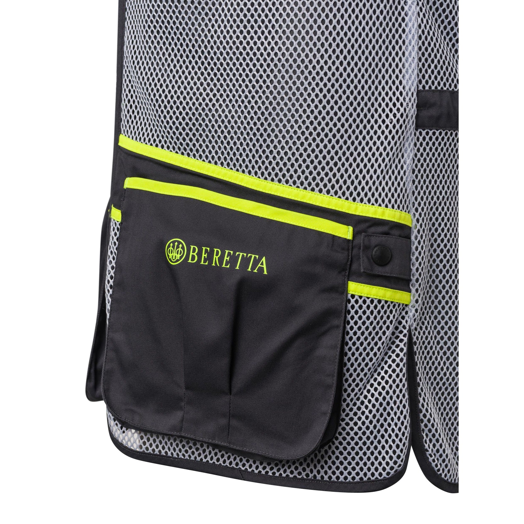 Beretta Full Mesh Shooting Vest (Ebony & Ice Grey) - - Mansfield Hunting & Fishing - Products to prepare for Corona Virus