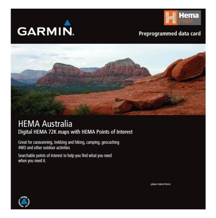 Garmin HEMA Australia microSD/SD card - - Mansfield Hunting & Fishing - Products to prepare for Corona Virus