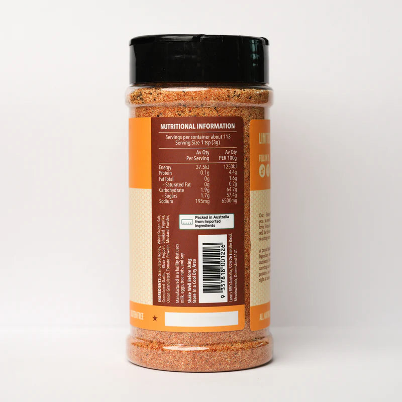 Lanes BBQ Honey BBQ Rub - 340g - Limited Edition - - Mansfield Hunting & Fishing - Products to prepare for Corona Virus