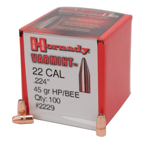 Hornady .224 22 Cal 45gr BEE Projectiles - 100pk -  - Mansfield Hunting & Fishing - Products to prepare for Corona Virus