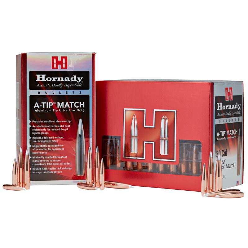 Hornady A-Tip 7mm 190gr Projectiles - 100Pk -  - Mansfield Hunting & Fishing - Products to prepare for Corona Virus
