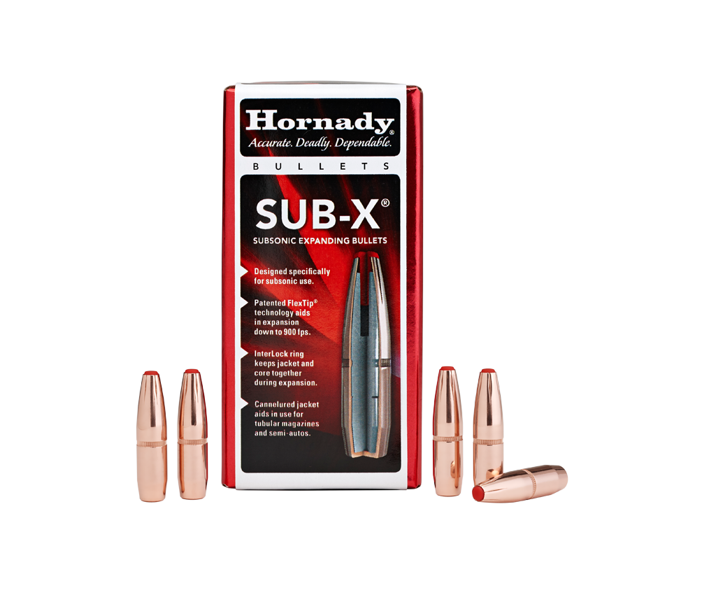 Hornady Sub-X 30 Cal 190gr Projectiles - 100Pk -  - Mansfield Hunting & Fishing - Products to prepare for Corona Virus