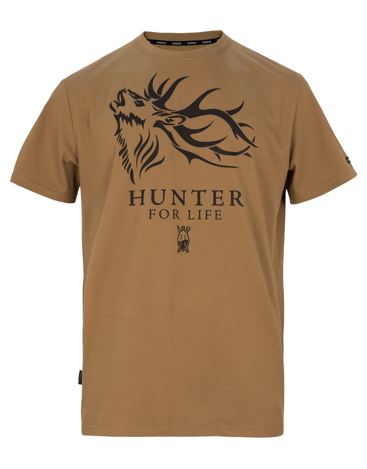 Swazi Hunter for Life Tee - Tussock - - Mansfield Hunting & Fishing - Products to prepare for Corona Virus