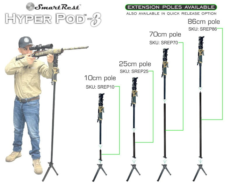 Smart Rest HyperPod Gen 3- Complete Kit 4pc -  - Mansfield Hunting & Fishing - Products to prepare for Corona Virus