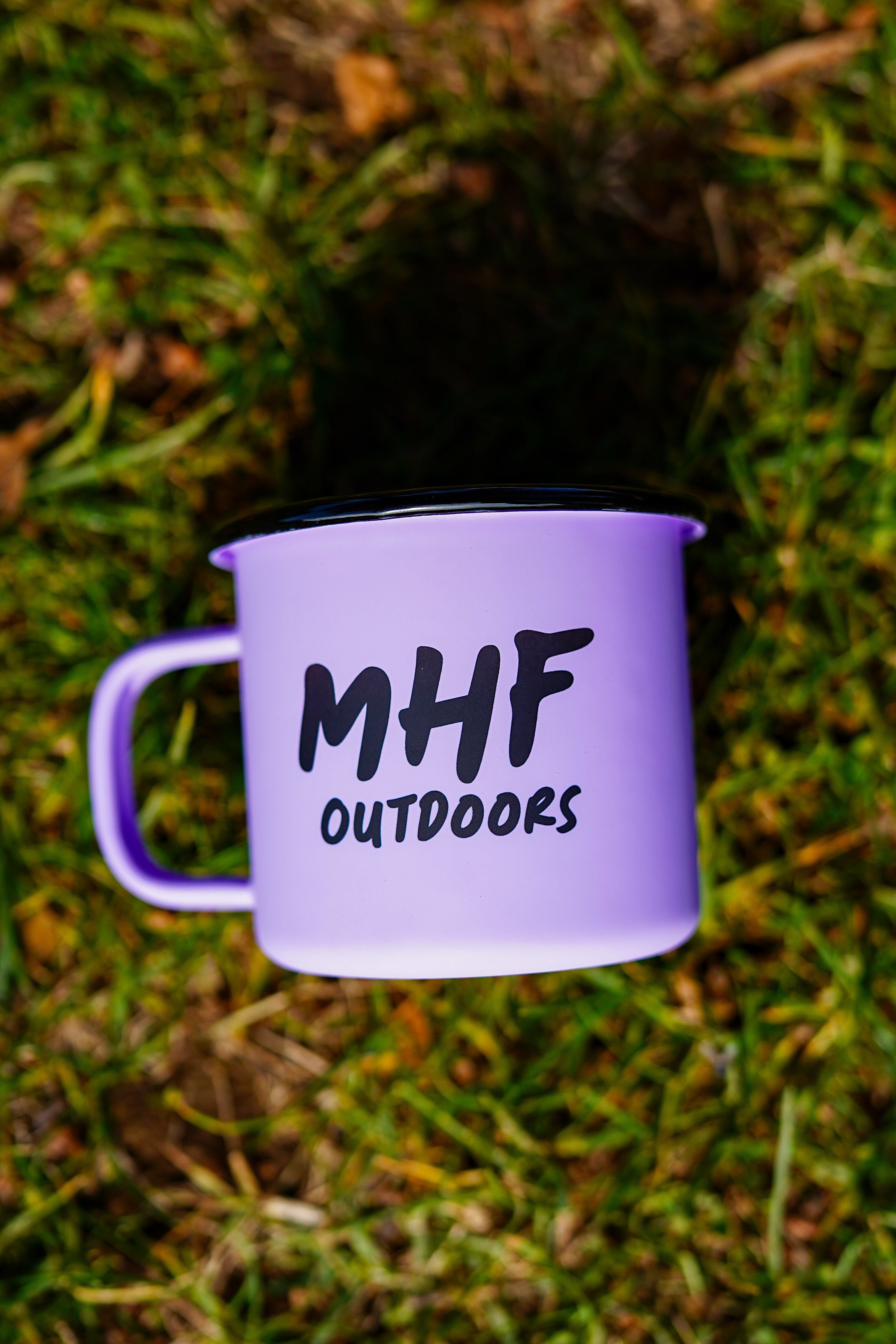 MHF Outdoors Enamel Camp Mug - PURPLE - Mansfield Hunting & Fishing - Products to prepare for Corona Virus