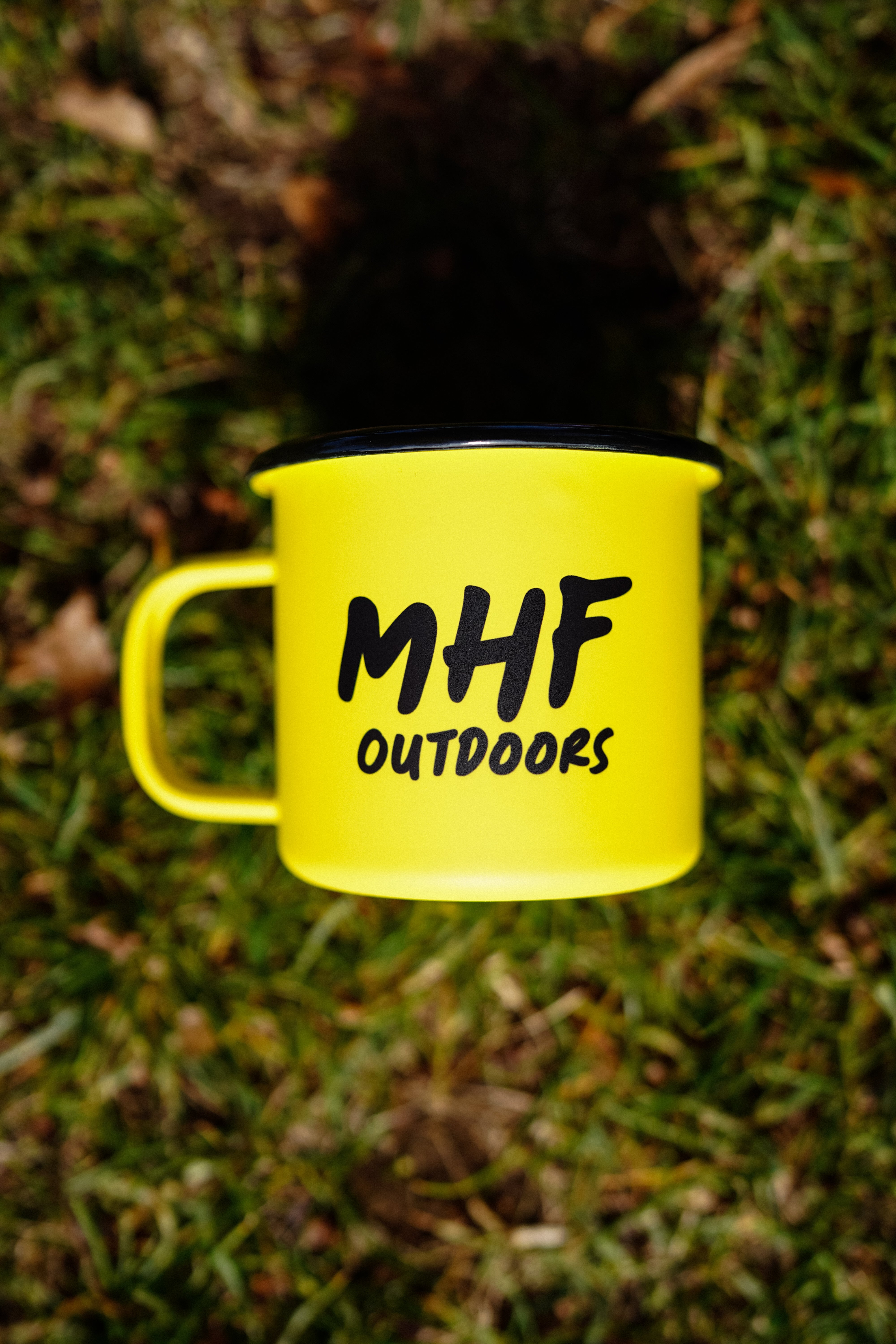 MHF Outdoors Enamel Camp Mug - YELLOW - Mansfield Hunting & Fishing - Products to prepare for Corona Virus