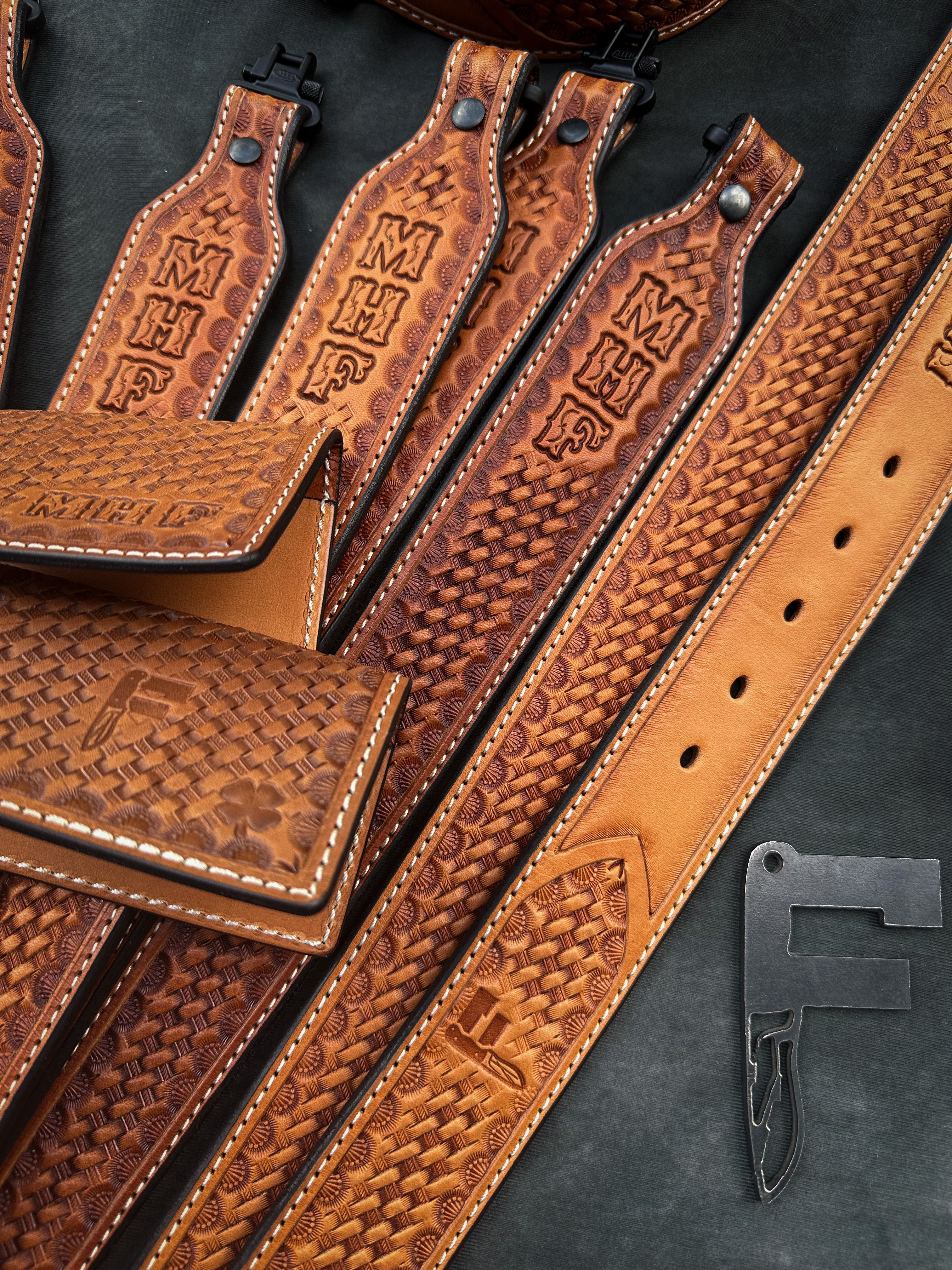 Frontiersmen Gear Stalker MHF Leather Sling -  - Mansfield Hunting & Fishing - Products to prepare for Corona Virus