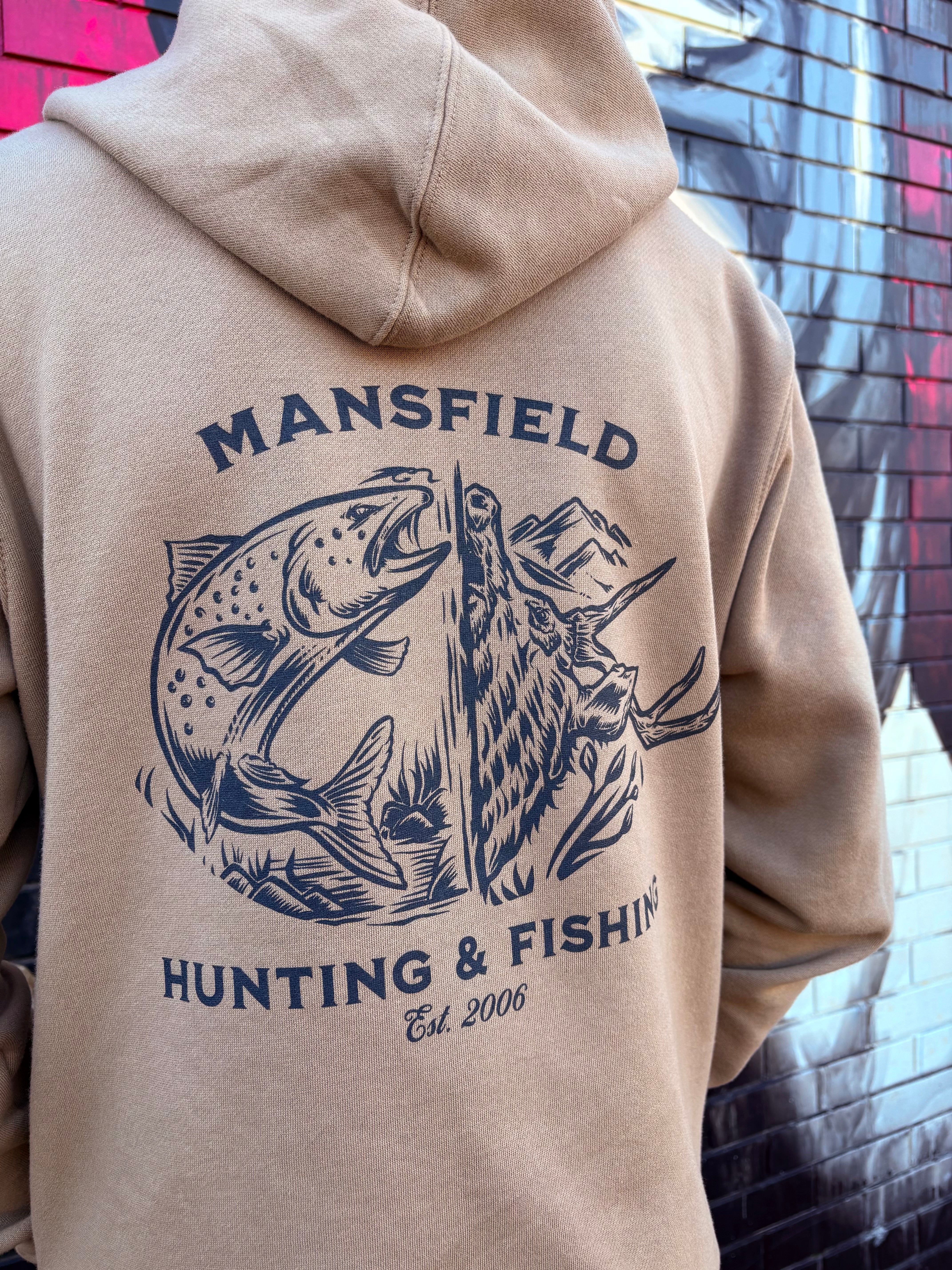 MHF Deer/Fish Hoodie - Sand