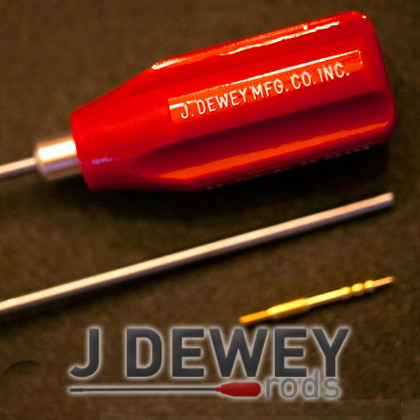 J Dewey .17-20cal Stainless Steel Cleaning Rod -  - Mansfield Hunting & Fishing - Products to prepare for Corona Virus