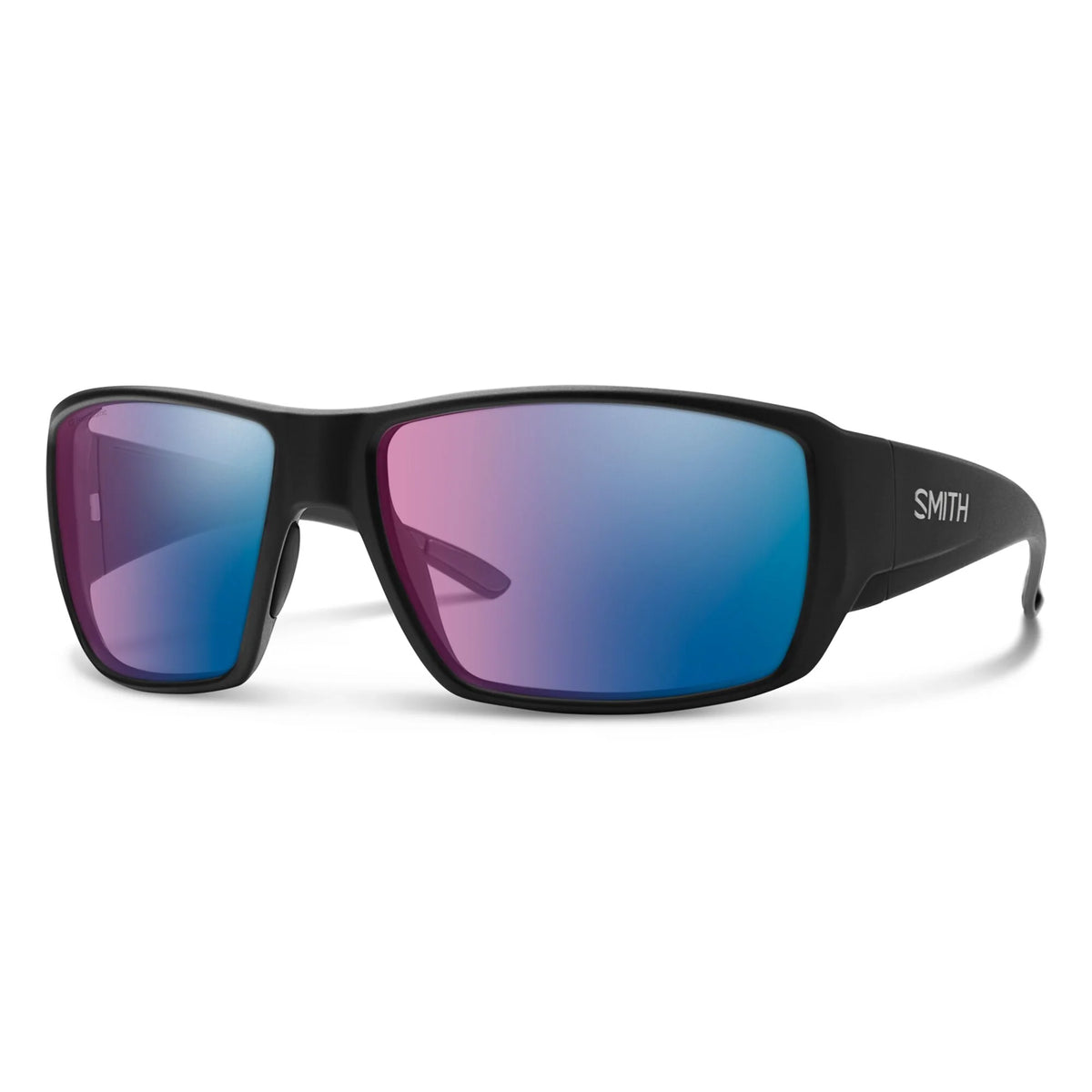 Smith Optics Guide's Choice Matte Black Frame Chromapop Rose Blue Mirror Lens - - Mansfield Hunting & Fishing - Products to prepare for Corona Virus