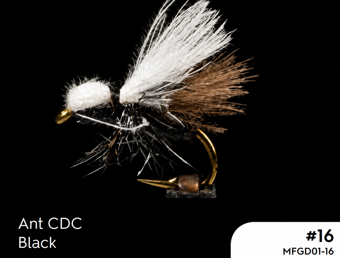 Manic Ant Cdc - Black #16 - Size 16 - Mansfield Hunting & Fishing - Products to prepare for Corona Virus