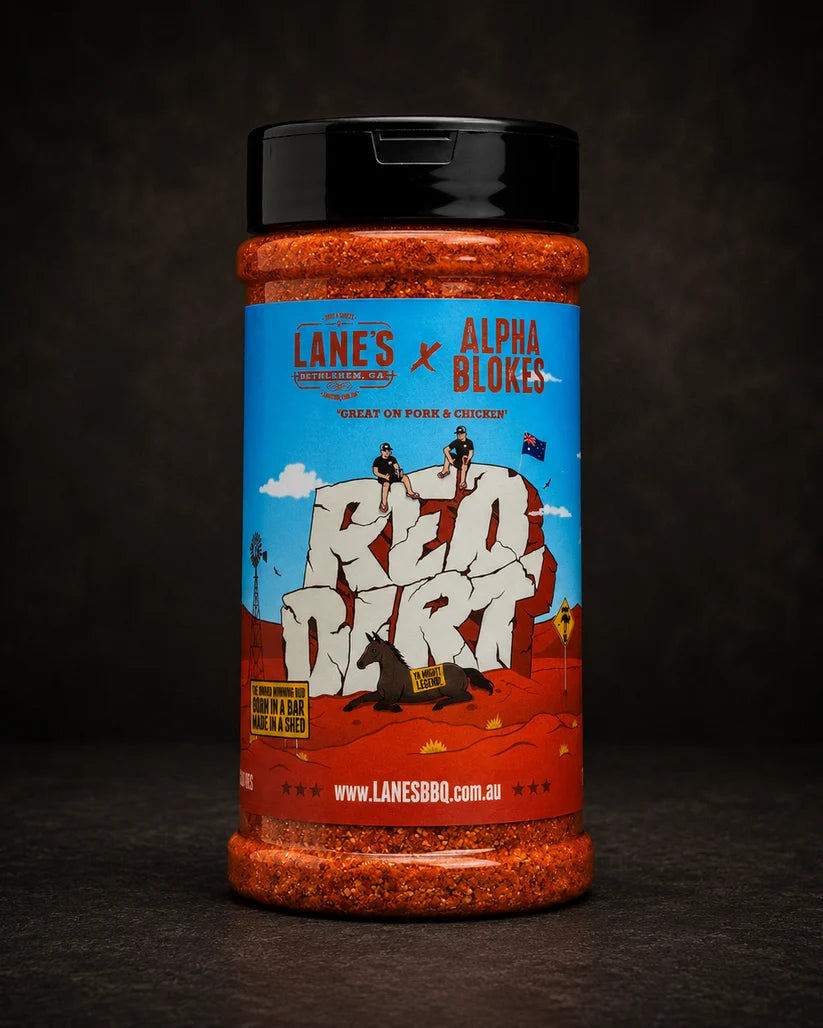 Lanes BBQ Seasoning - ALPHA BLOKES RED DIRT - Pitmaster 200g