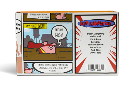 Lanes Small 4 Rub Gift Pack - Pork Power - - Mansfield Hunting & Fishing - Products to prepare for Corona Virus