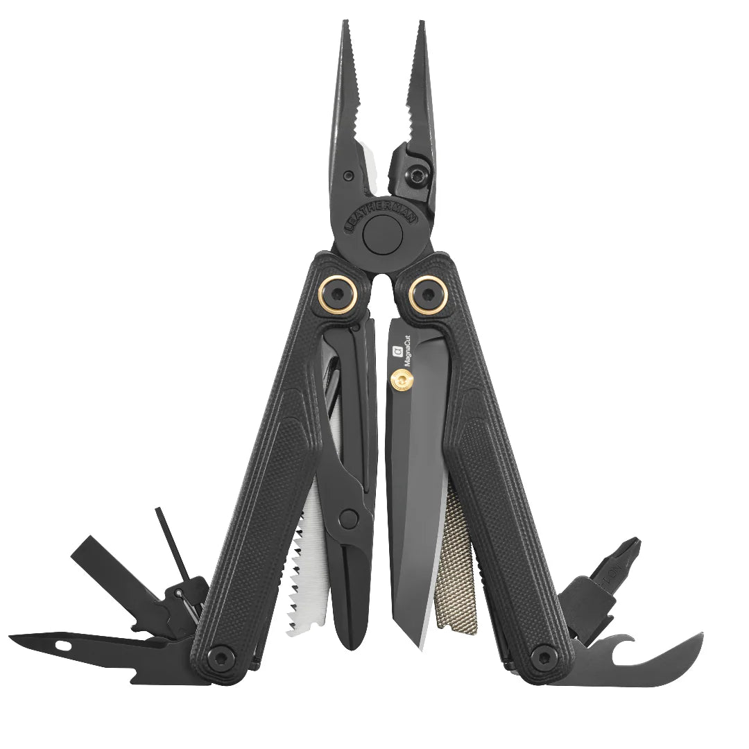 Leatherman Wave Alpha Multi Tool Magna Cut Steel Blade Black - - Mansfield Hunting & Fishing - Products to prepare for Corona Virus