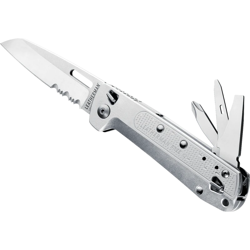 Leatherman Free K2X Multi Tool knife - Silver - - Mansfield Hunting & Fishing - Products to prepare for Corona Virus