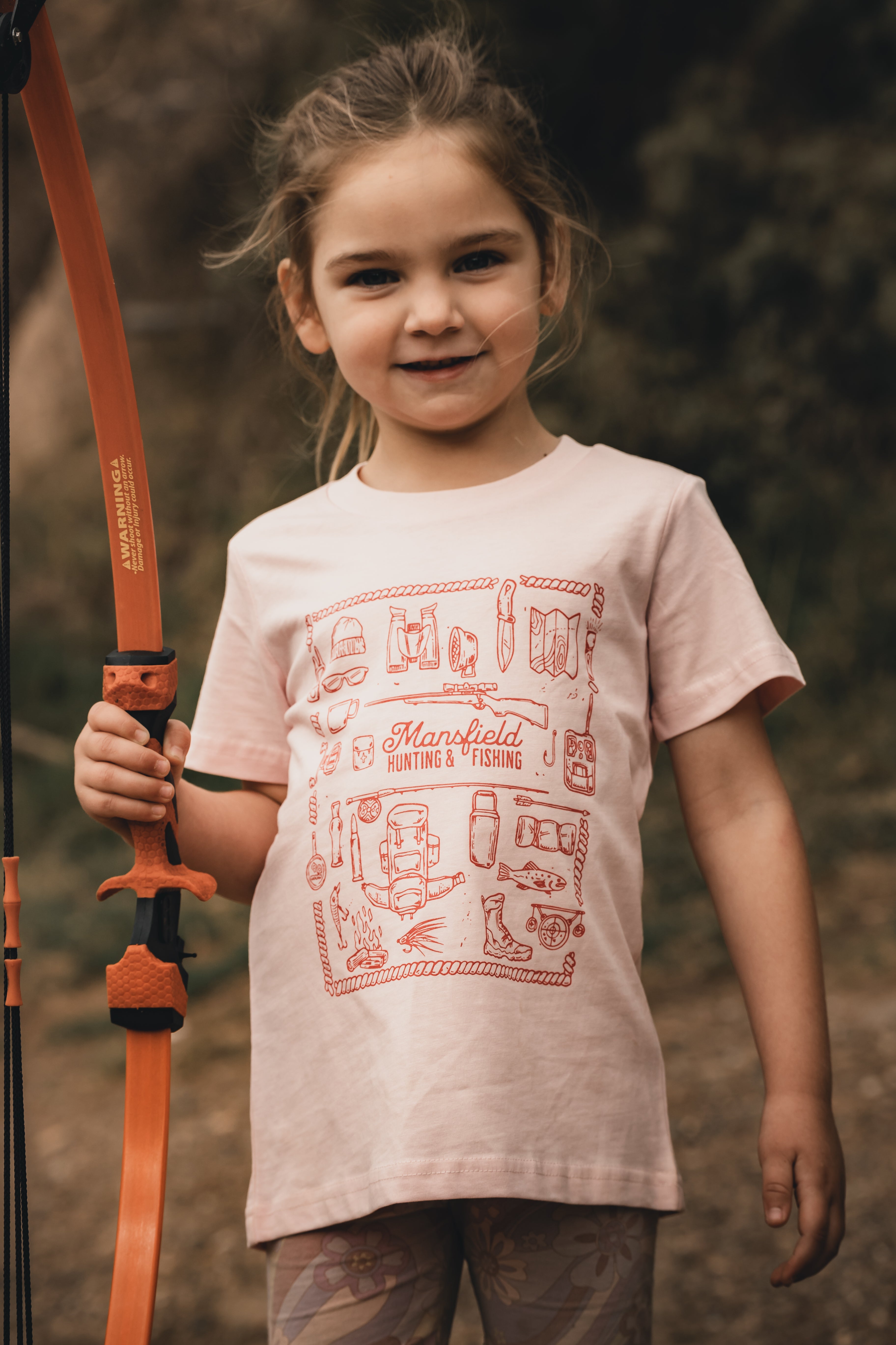 MHF Kids Rope Tee - 2 / PINK - Mansfield Hunting & Fishing - Products to prepare for Corona Virus