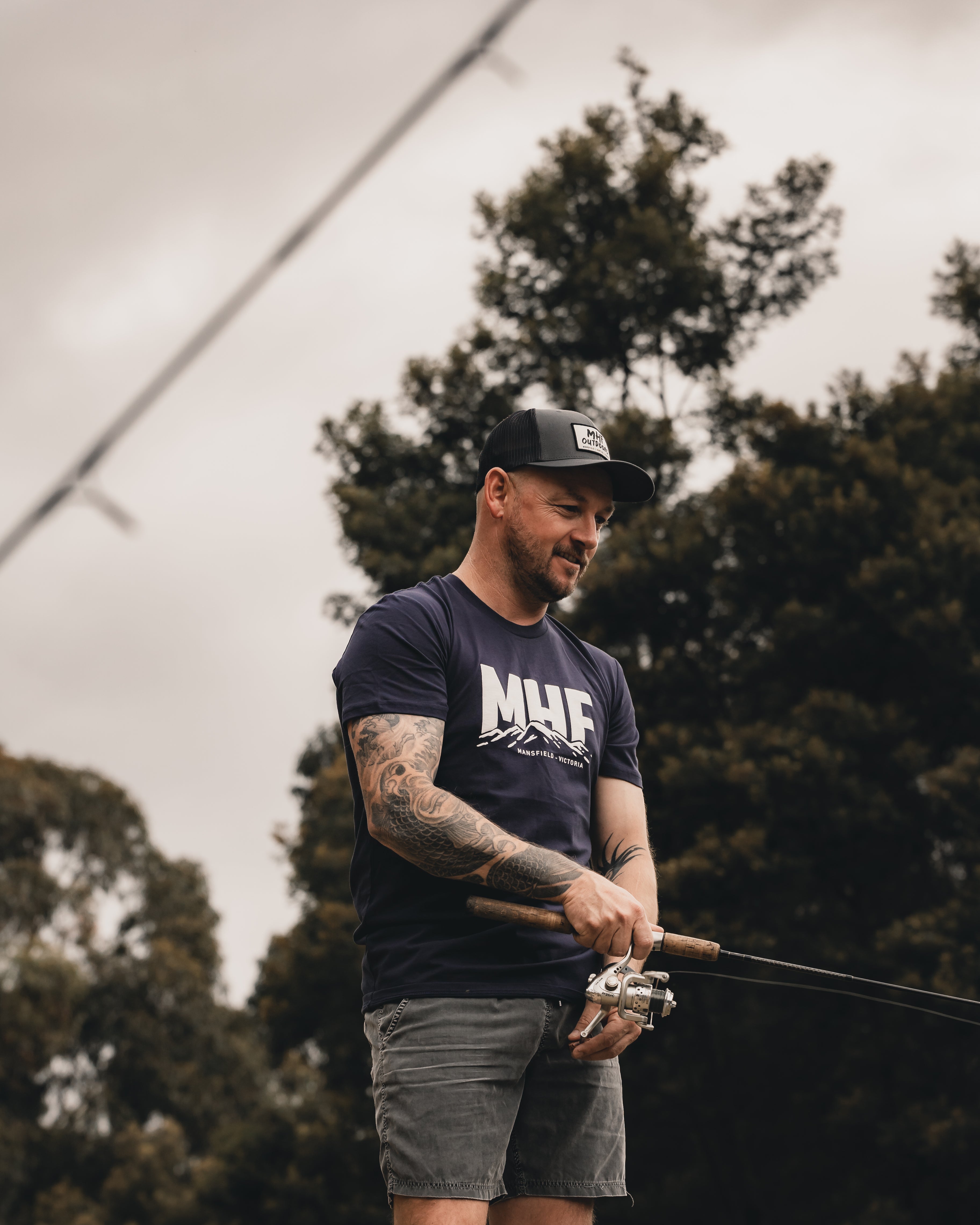 MHF Mens Mountain Tee - Midnight Blue -  - Mansfield Hunting & Fishing - Products to prepare for Corona Virus