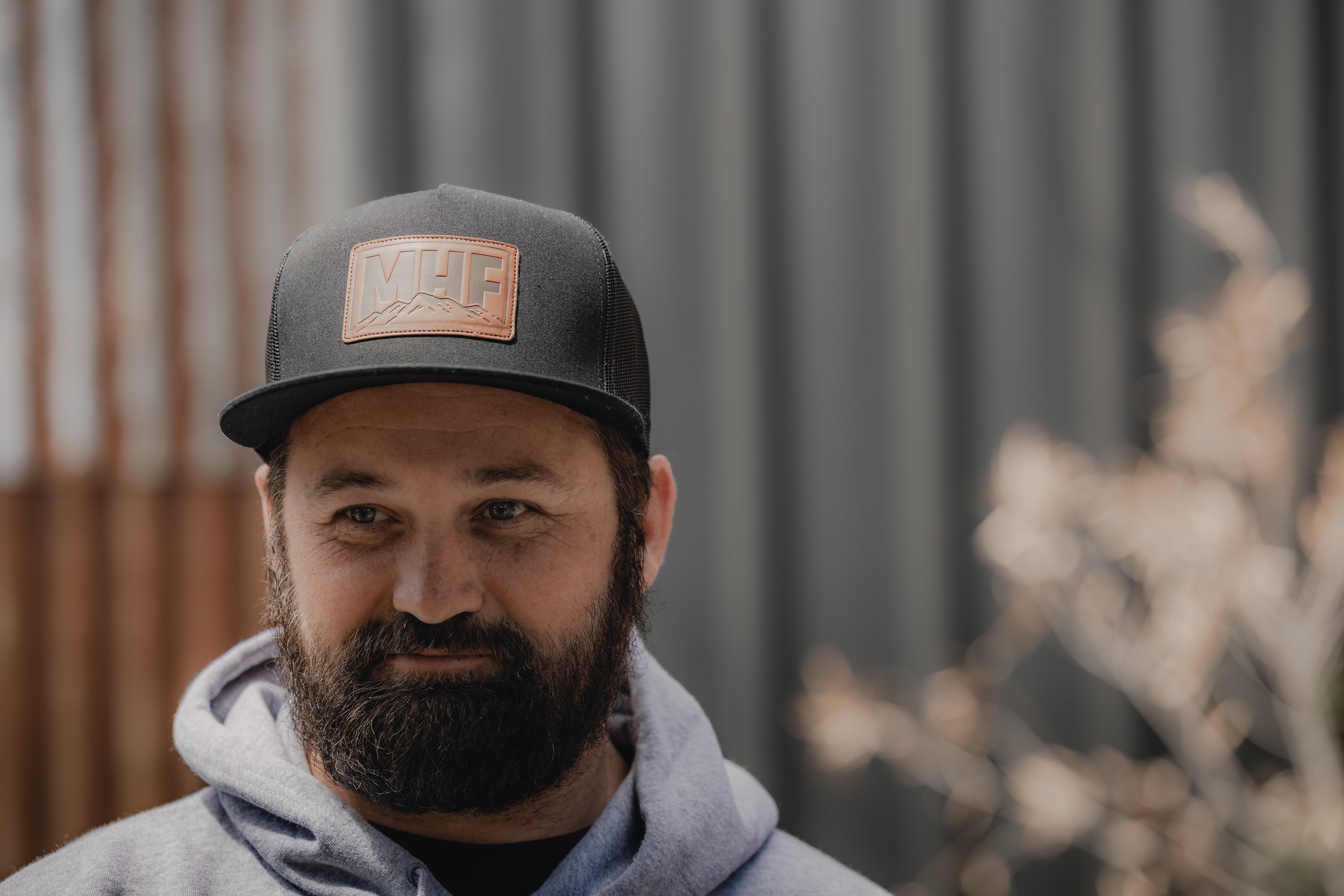 MHF Leather Patch Cap - Black -  - Mansfield Hunting & Fishing - Products to prepare for Corona Virus