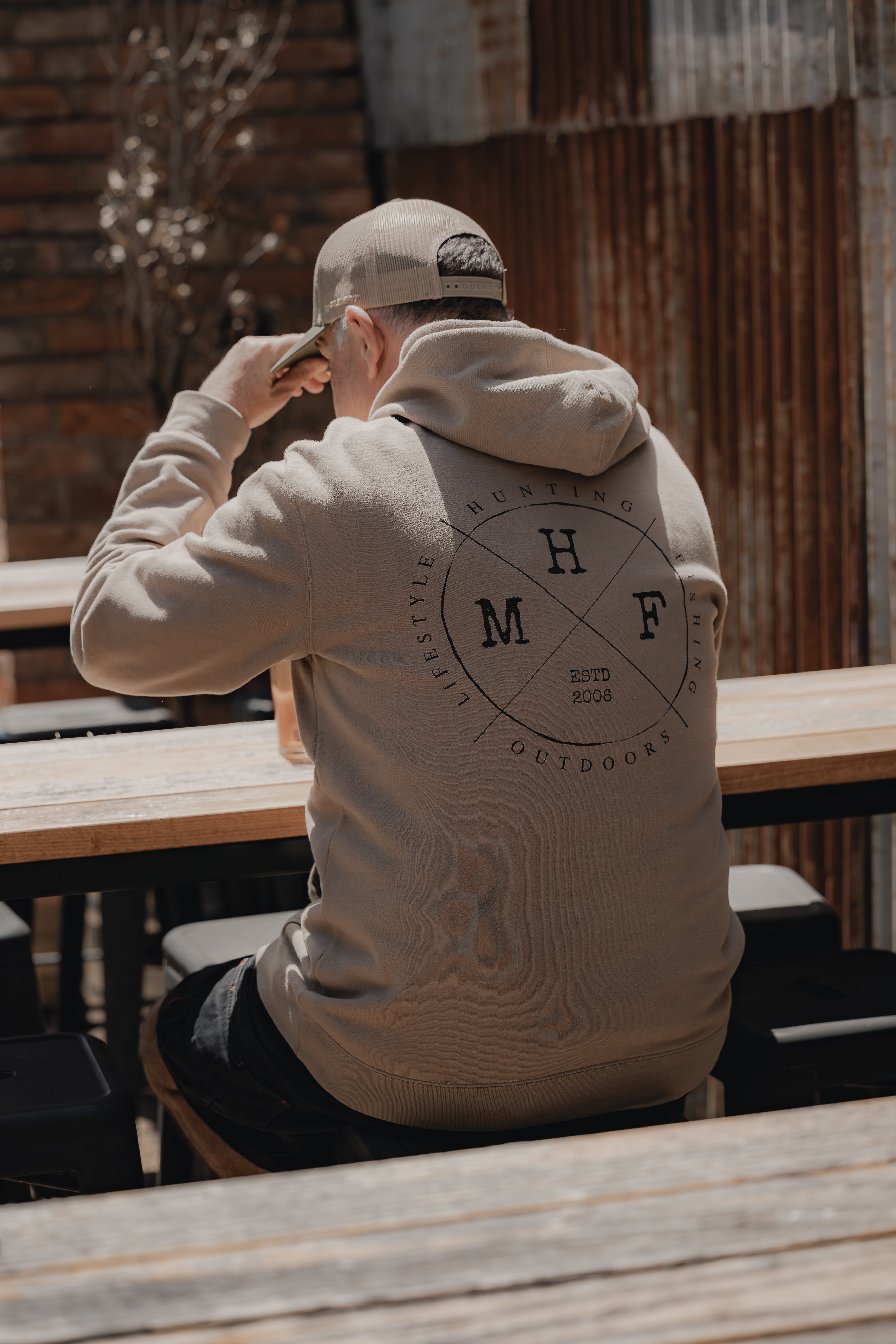 MHF Lifestyle Hoodie - Sand -  - Mansfield Hunting & Fishing - Products to prepare for Corona Virus