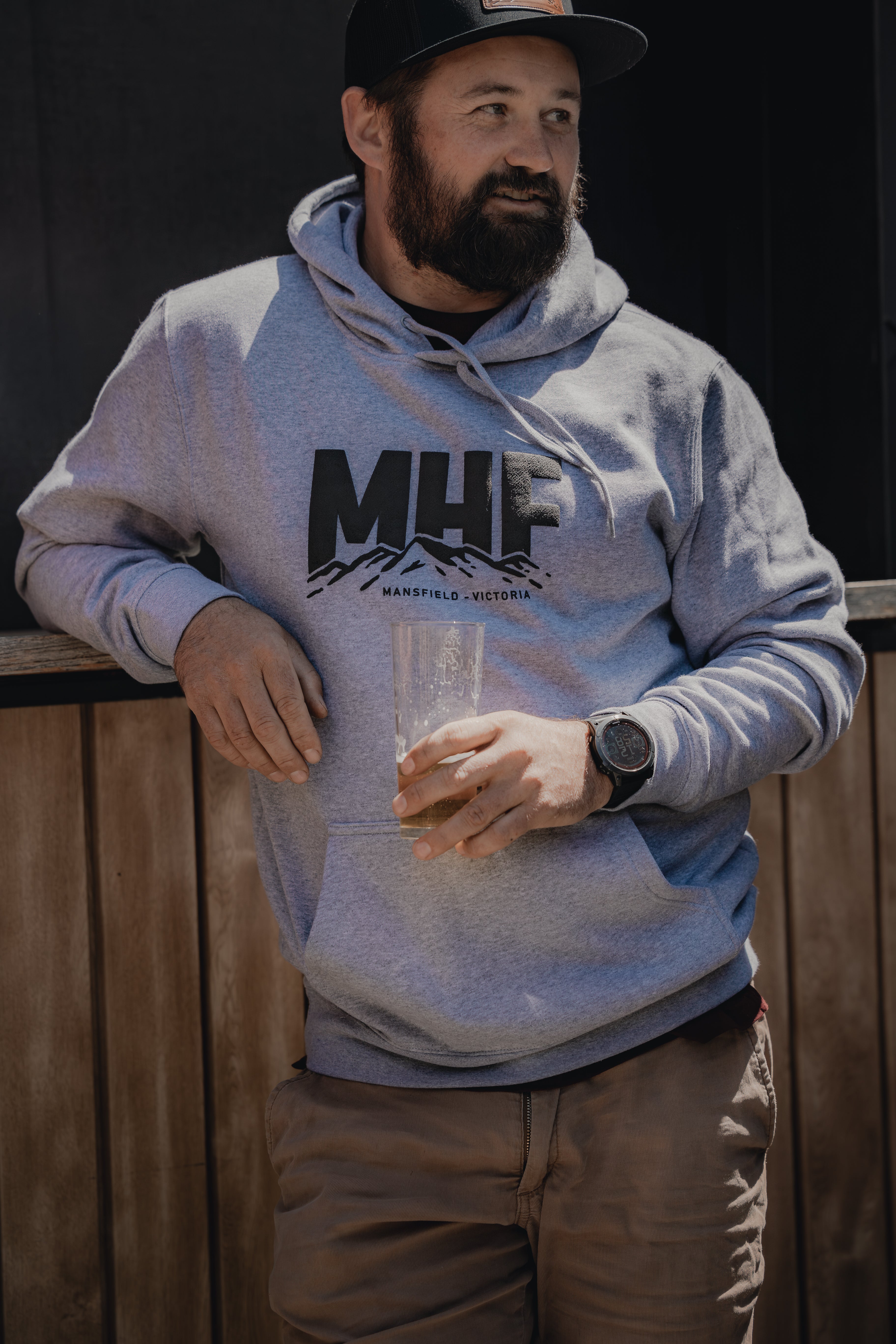 MHF Mountain Hoody - Grey Marle -  - Mansfield Hunting & Fishing - Products to prepare for Corona Virus