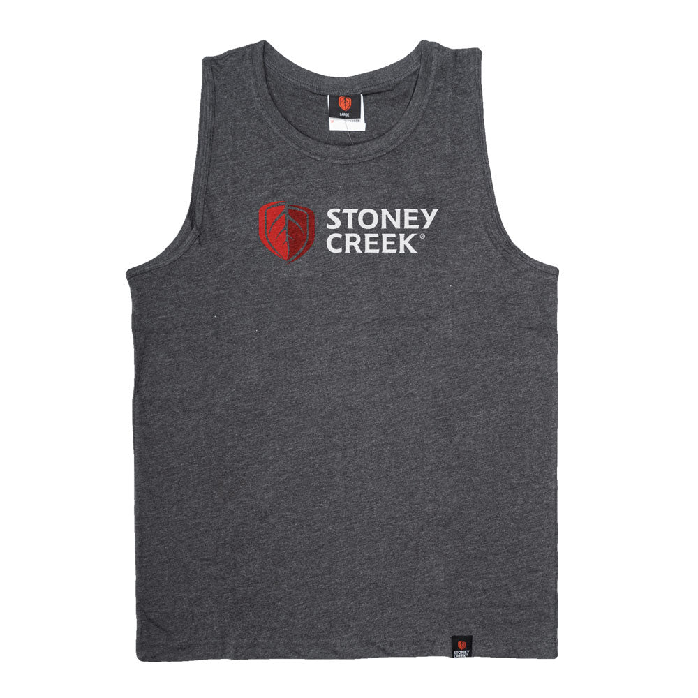 Stoney Creek Mens BBQ Singlet - S / CHARCOAL - Mansfield Hunting & Fishing - Products to prepare for Corona Virus