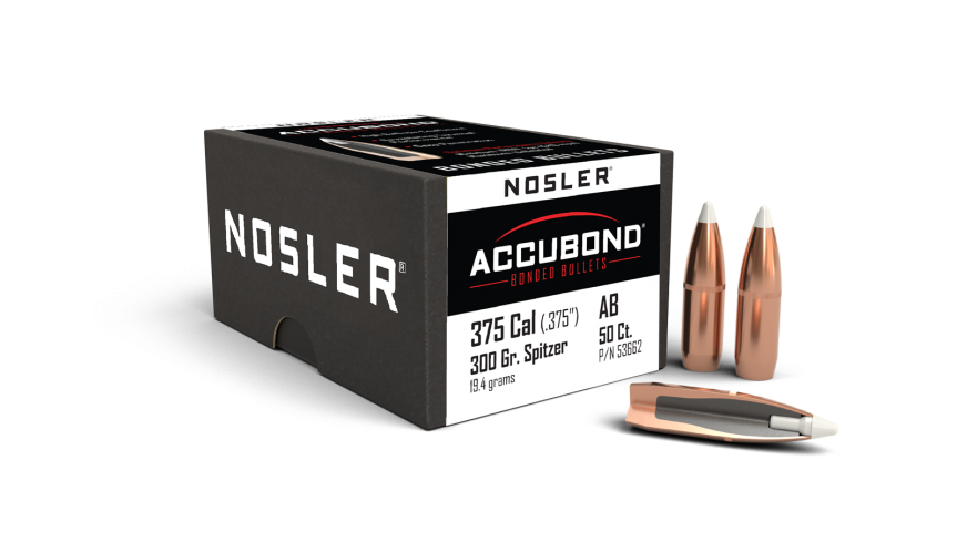 Nosler 375 300gr SP Accubond Projectiles - 50pk -  - Mansfield Hunting & Fishing - Products to prepare for Corona Virus