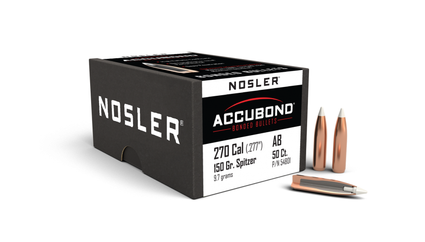 Nosler Accubond  270 150gr Projectiles - 50pk -  - Mansfield Hunting & Fishing - Products to prepare for Corona Virus
