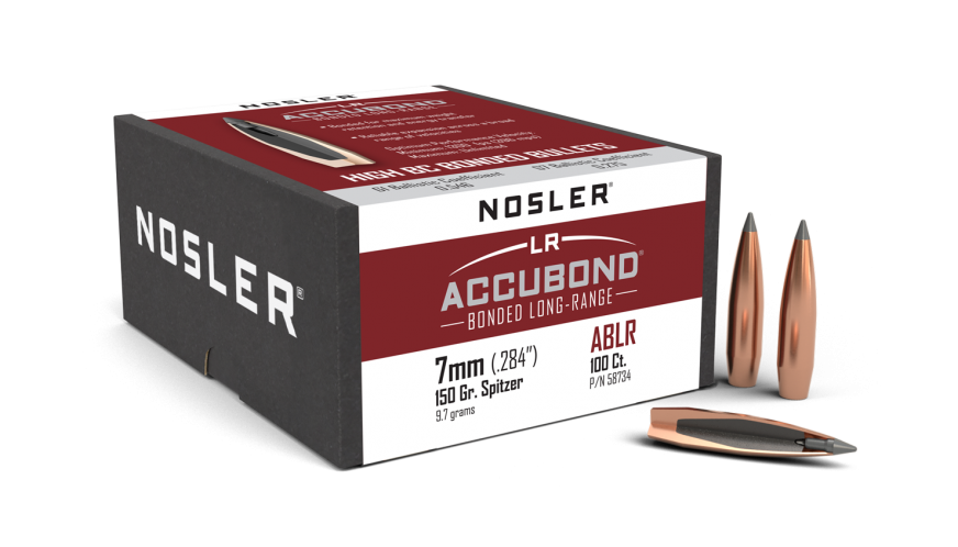 Nosler Accubond  7mm 150gr Long Range Projectiles - 100pk -  - Mansfield Hunting & Fishing - Products to prepare for Corona Virus