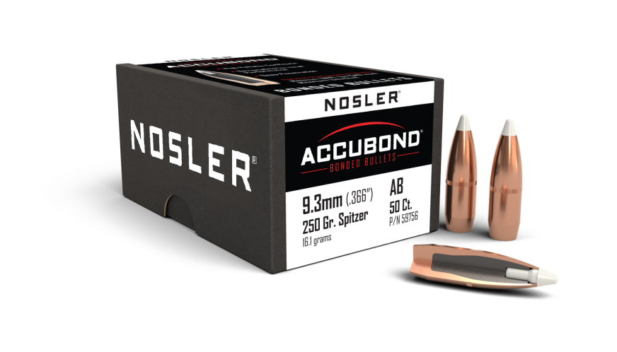 Nosler Accubond  9.3mm 250gr Projectiles - 50pk -  - Mansfield Hunting & Fishing - Products to prepare for Corona Virus