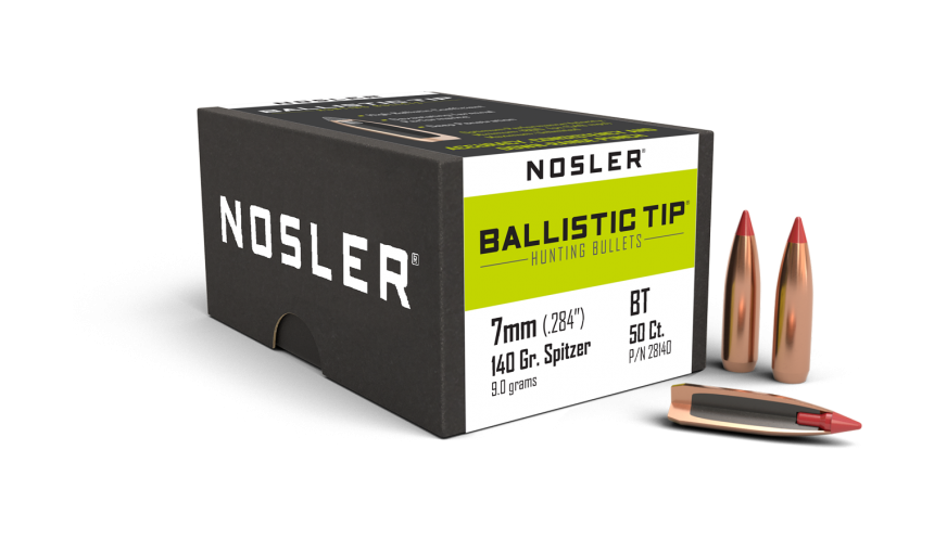 Nosler Ballistic Tip 7mm 140gr Projectiles - 50pk -  - Mansfield Hunting & Fishing - Products to prepare for Corona Virus