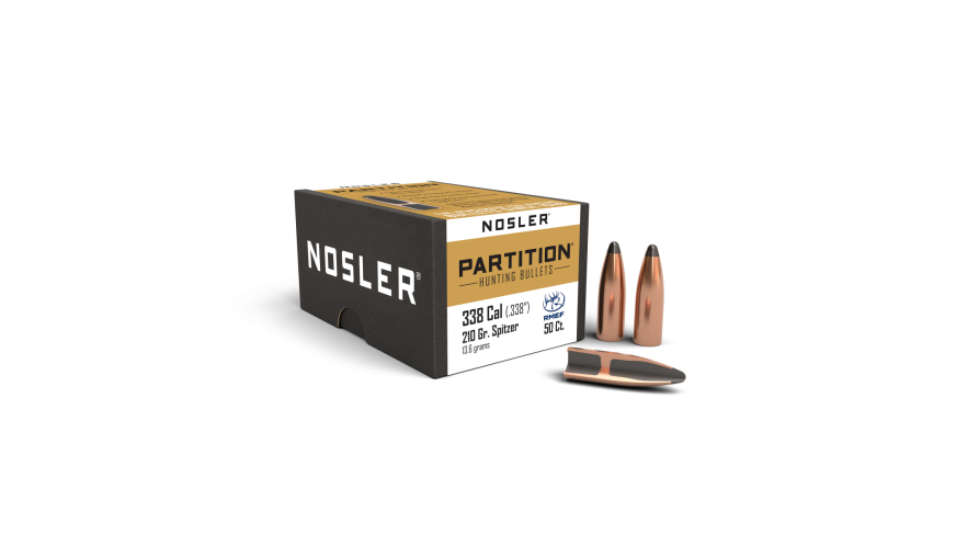 Nosler Partition 338 cal 210gr Projectiles - 50pk - - Mansfield Hunting & Fishing - Products to prepare for Corona Virus