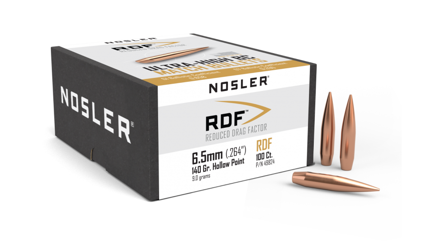 Nosler RDF 6.5mm 140GR HPBT Projectiles - 100pk -  - Mansfield Hunting & Fishing - Products to prepare for Corona Virus